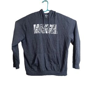 Marvel Hoodie  Size XL‎ Hooded Sweatshirt Gray  Graphic Print Superhero